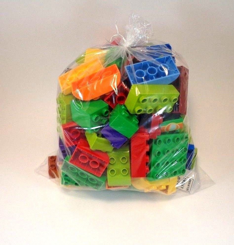 100% LEGO Pieces Mixed Bulk 100 Piece Bag Blocks Toy Creative Children ...