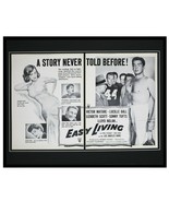 ORIGINAL Vintage 1949 Easy Living 16x20 Framed Industry Ad Lucille Ball - $148.49