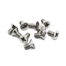 M3 x 12mm A2 18-8 Stainless Steel Flat Head Phillips Screw Bolt 0.50mm