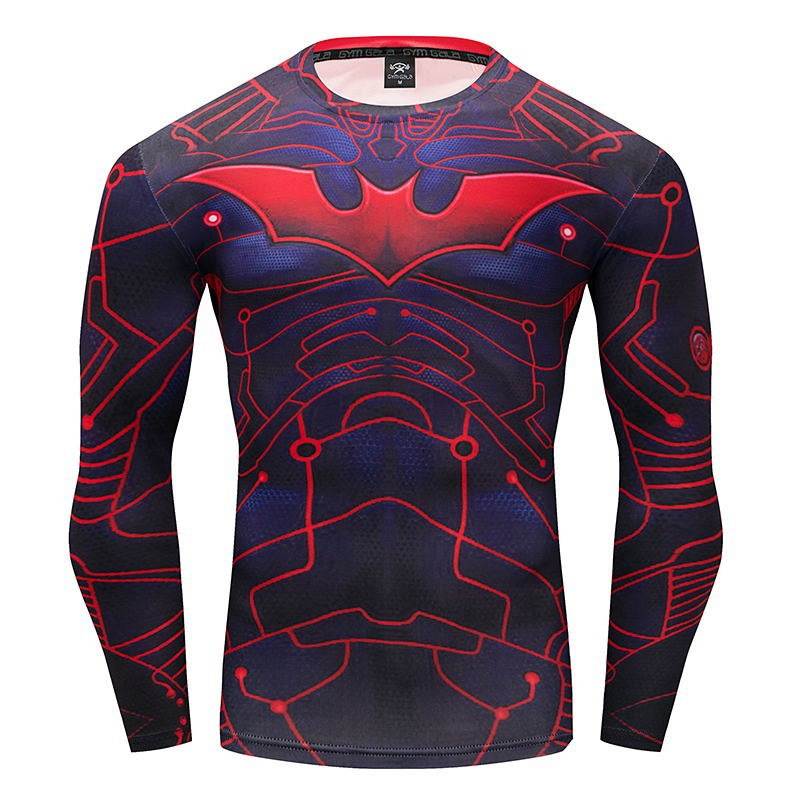 Batman Fitness Gym Compression Fitted TShirt TShirts