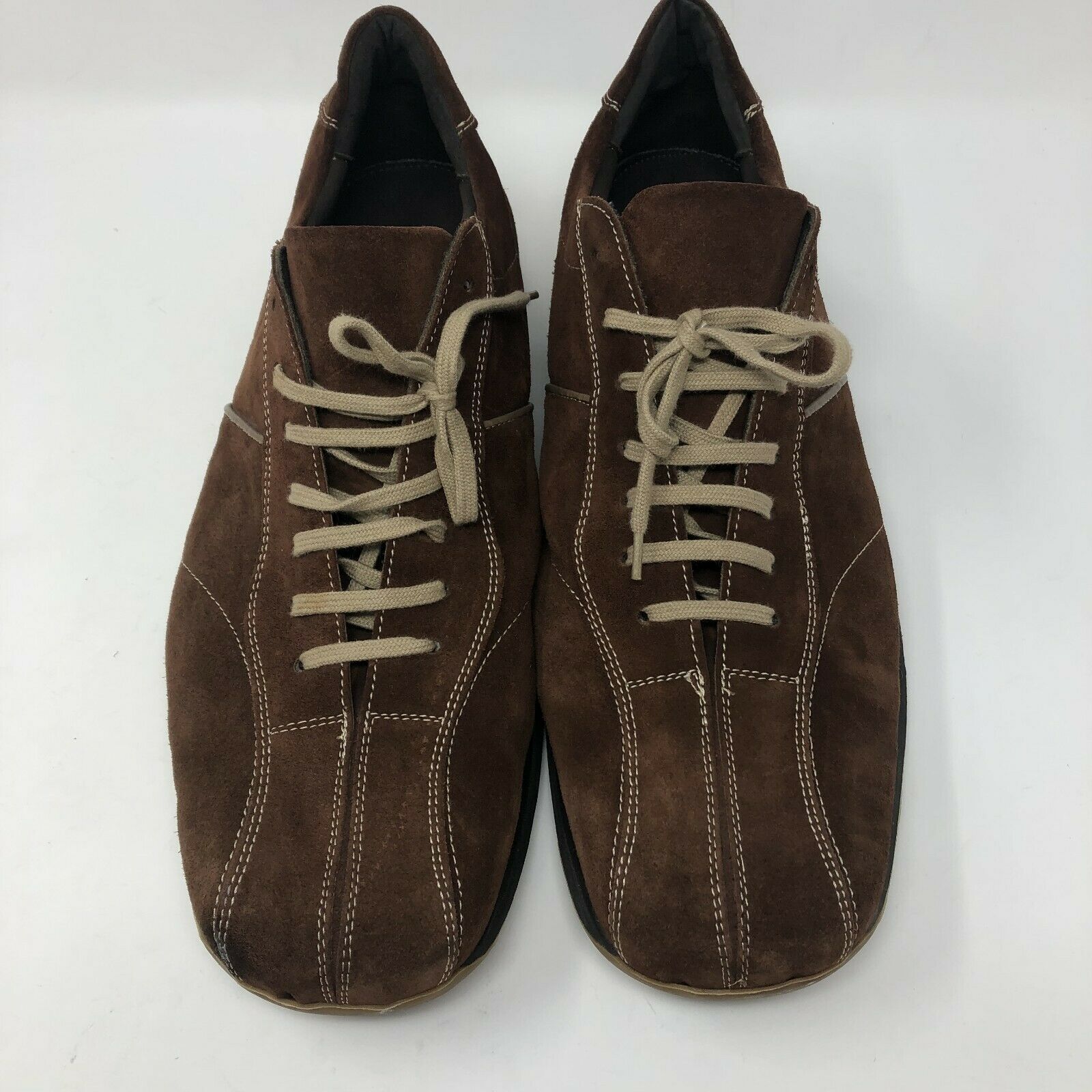 Bacco Bucci Oxford Dress Shoes Mens Size 16 Brown Suede Leather EUC ...