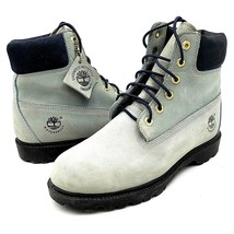 Timberland Premium 6 inch Waterproof Light Gray Blue Collar Boots Women&#39;... - $67.99