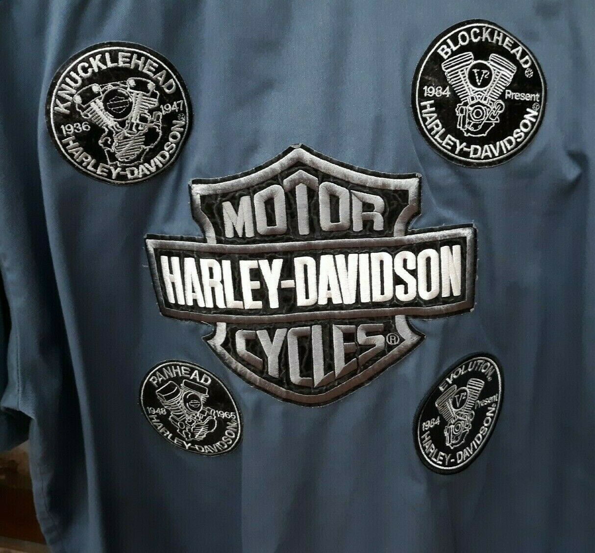 Dickies Harley Davidson ENGINES Mens Button Down Short Sleeve Shirt