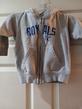Kansas City Royals Baseball Size 2T Hooded Zipper Sweatshirt - $7.99