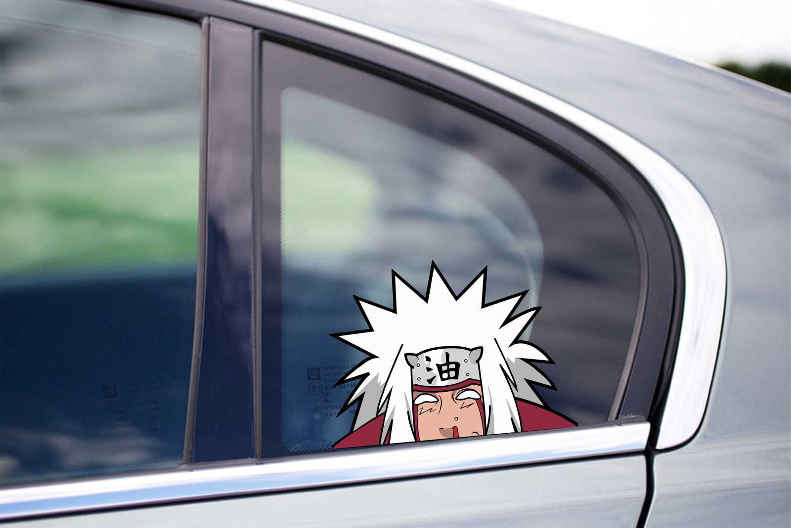 Jiraiya Peeking Car Laptop Phone Window Vinyl Decal Anime Stickers Naruto JDM