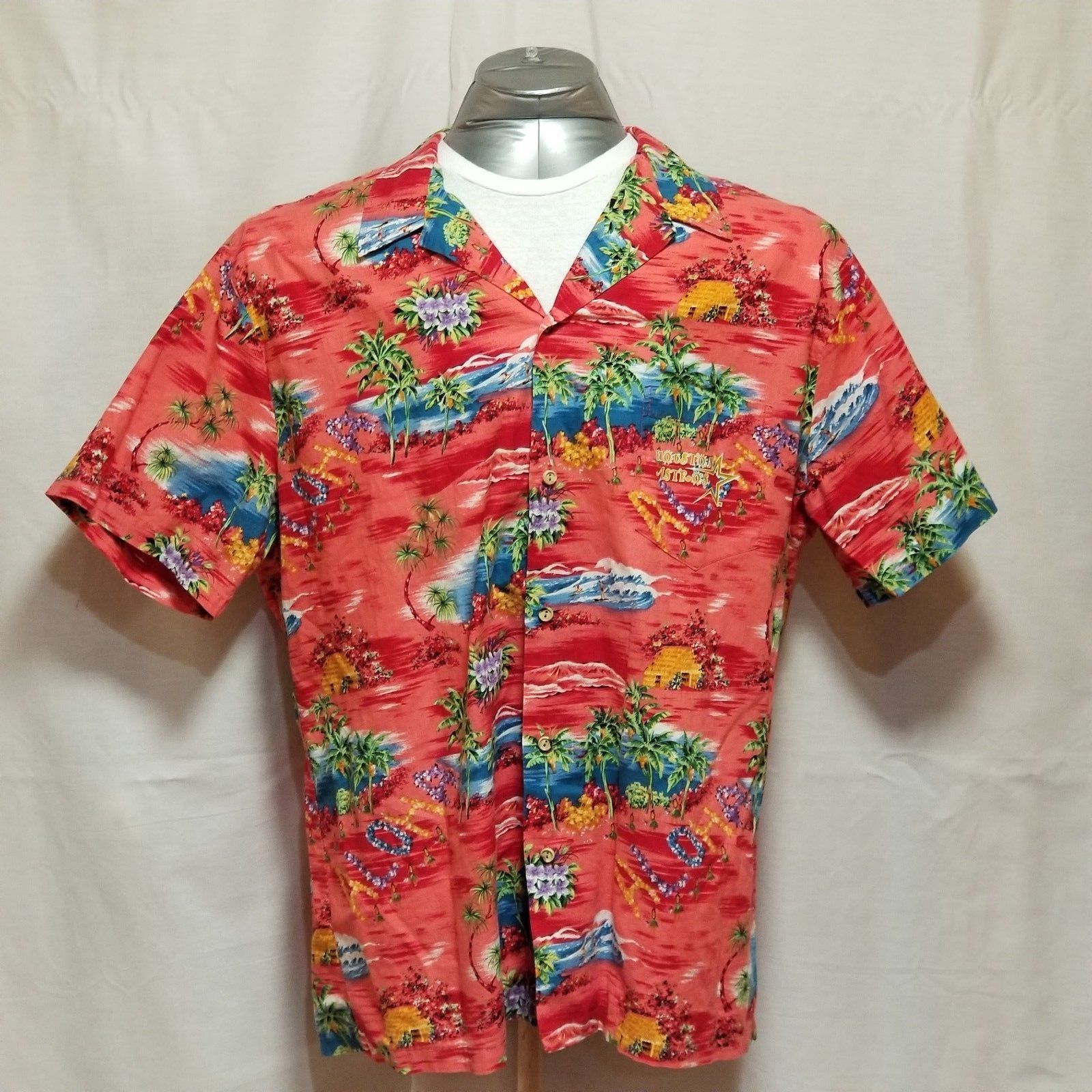 Houston Astros Hawaiian Shirt 3XL RJC Camp Aloha Palm Tree MLB Baseball ...