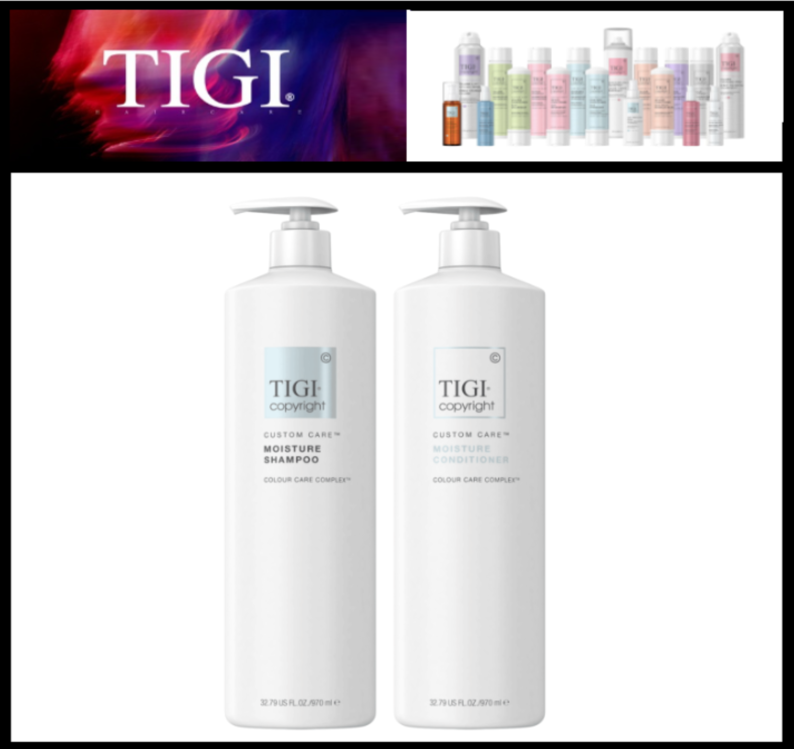 TIGI Copyright Moisture Shampoo, Conditioner Liter Duo - Shampoo
