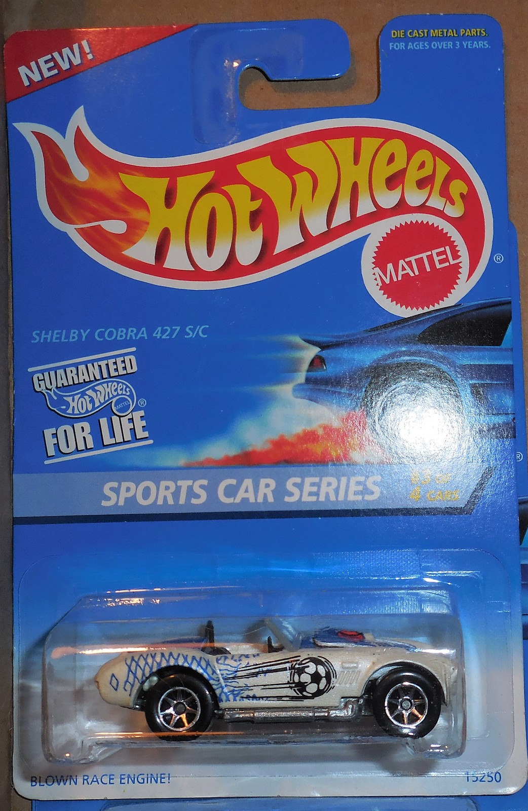 1996 Sports Car Series #3 of 4 Collector #406 Shelby Cobra 427S/C On Sealed Card