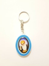 SIKH RELIGIOUS Guru Nanak Golden Temple BLUE  Oval KEY RING Singh Key Ch... - $7.48