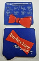 Budweiser Ice Cool Tying Your Bow Tie Vintage Paper Beer Coasters - $9.49