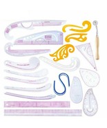 Fashion Design Ruler Set Pattern Ruler Sewing Rules with Stitching Wheel... - $98.88