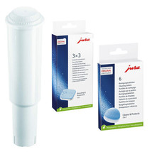 Jura Descaling, Cleaning Tablets and Claris White Water Filter Kit