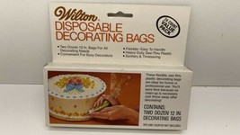 Vtg Wilton Disposable Decorating Bags 2 Dozen 12” Bags - $5.32