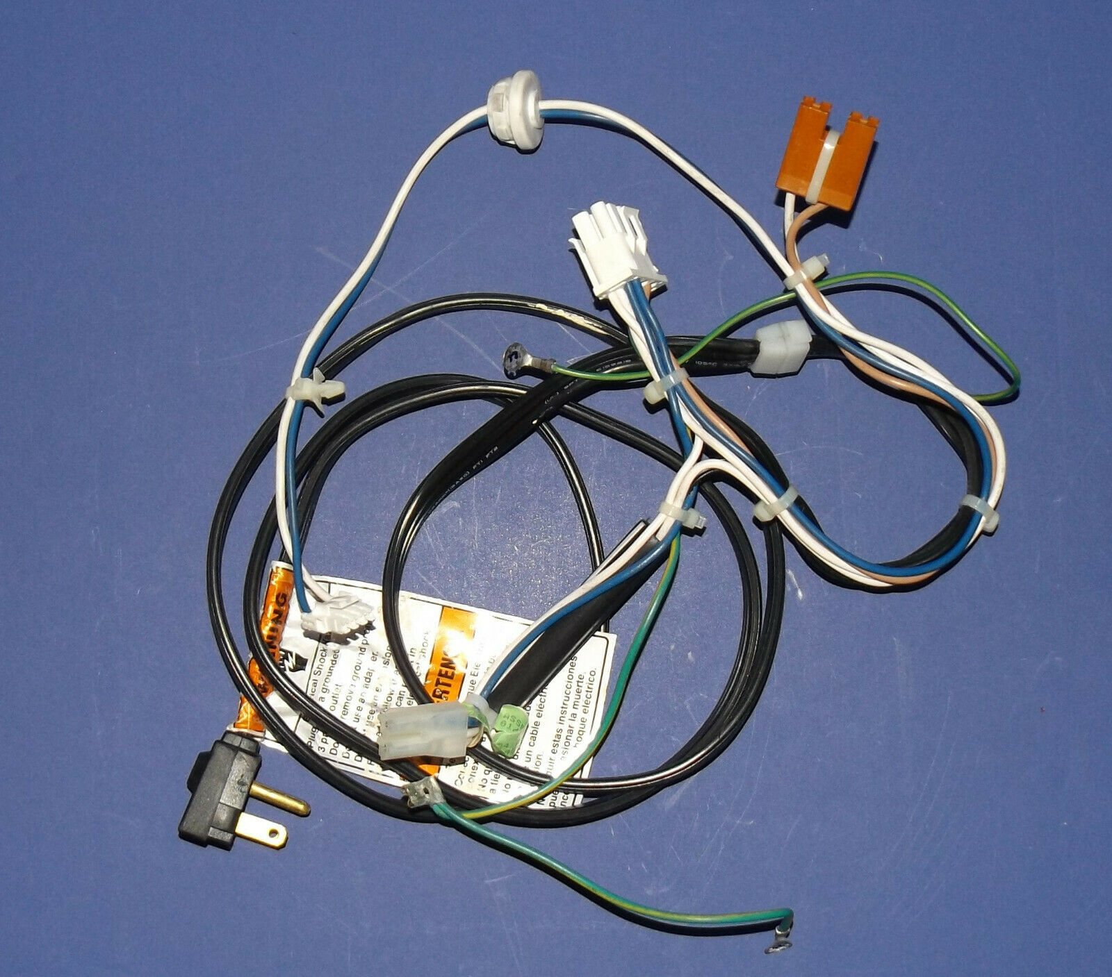 Whirlpool Gold Refrigerator Power Cord Wire Harness (W10234024