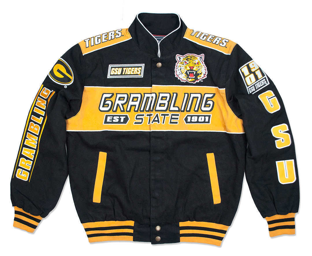 Grambling State University Racing Jacket GSU Tigers - Fashion