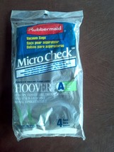 Rubbermaid Hoover Micro Check Vacuum Bags Type A 4 Bags - $19.00