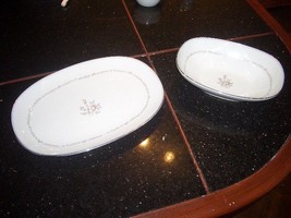 vintage  NORITAKE MAYFAIR 13&quot; PLATTER AND 10&quot; BOWL ALL GOOD CONDITION - $19.99