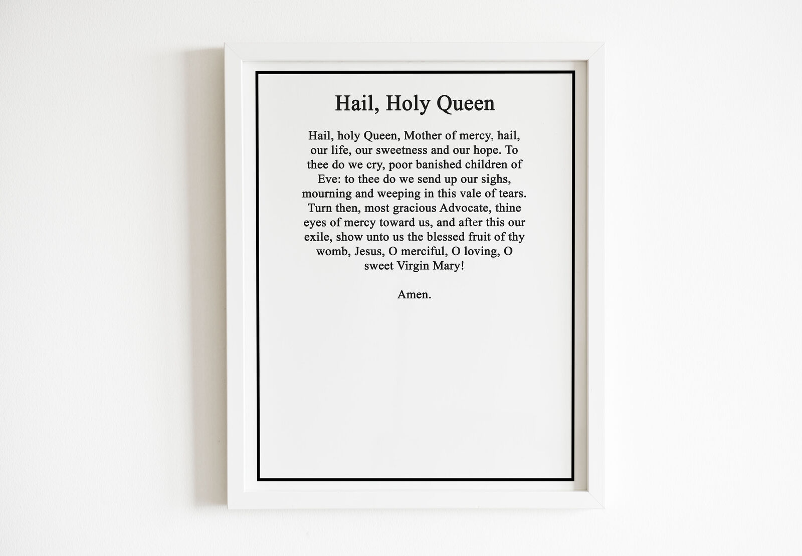 Hail, Holy Queen Poster Print Watercolor Art Artwall Home décor