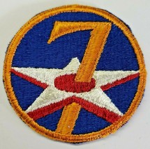 Vintage WW2 United States 7th Air Force Patch 2 5/8" OD  PB156 - $9.89