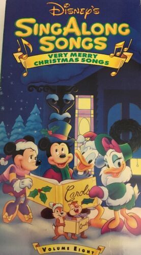 VERY Merry Christmas Songs(VHS,1997) Disney's Sing Along Songs-TESTED-VERY RARE