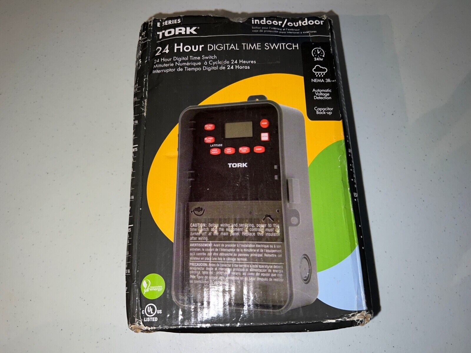 TORK Electronic Timer E101B 120277V SPST Multi Use Timer