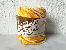 Lily The Original Sugar &#39;N Cream Ombre 100% Cotton Yarn - 1 Skein Sunris... - $6.60