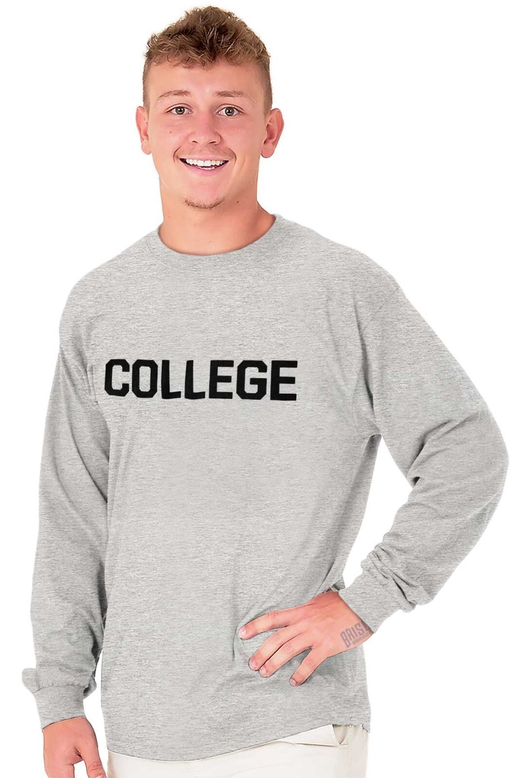 College Shirt University Cool Party Beer School Gift Idea Gym Long ...