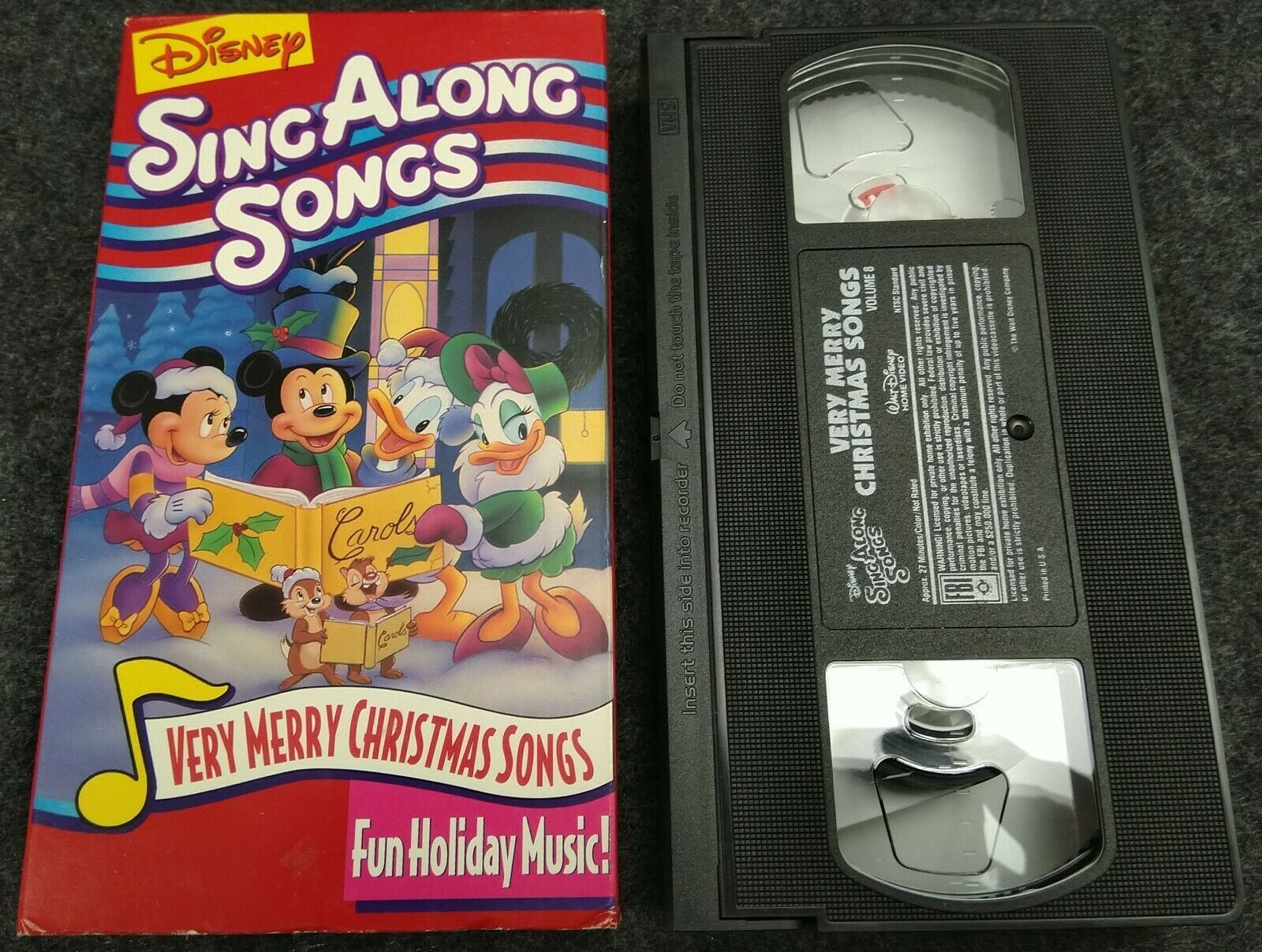 VHS Disneys Sing Along Songs - Very Merry Christmas Songs (VHS, 1997 ...