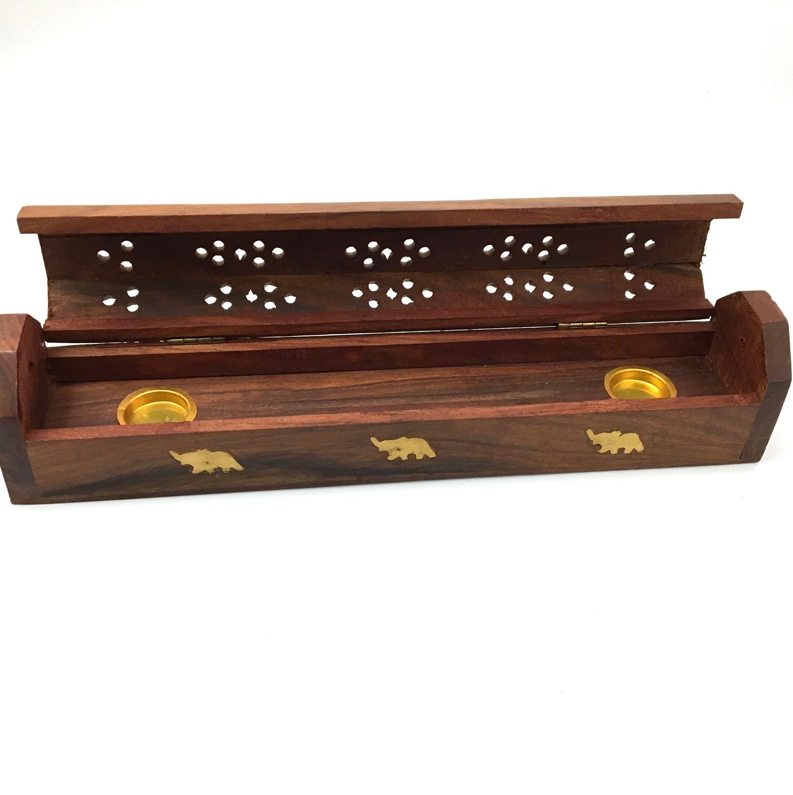 India Incense Burner Handmade Wooden Box with Storage Cone and Stick Incense Home Fragrances