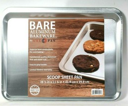 1 Count USA Pan Bare Aluminum Bakeware 16 1/2" X 11 3/4" Scoop Sheet Pan