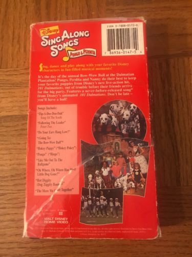 101 Dalmatians Sing Along Vhs - VHS Tapes