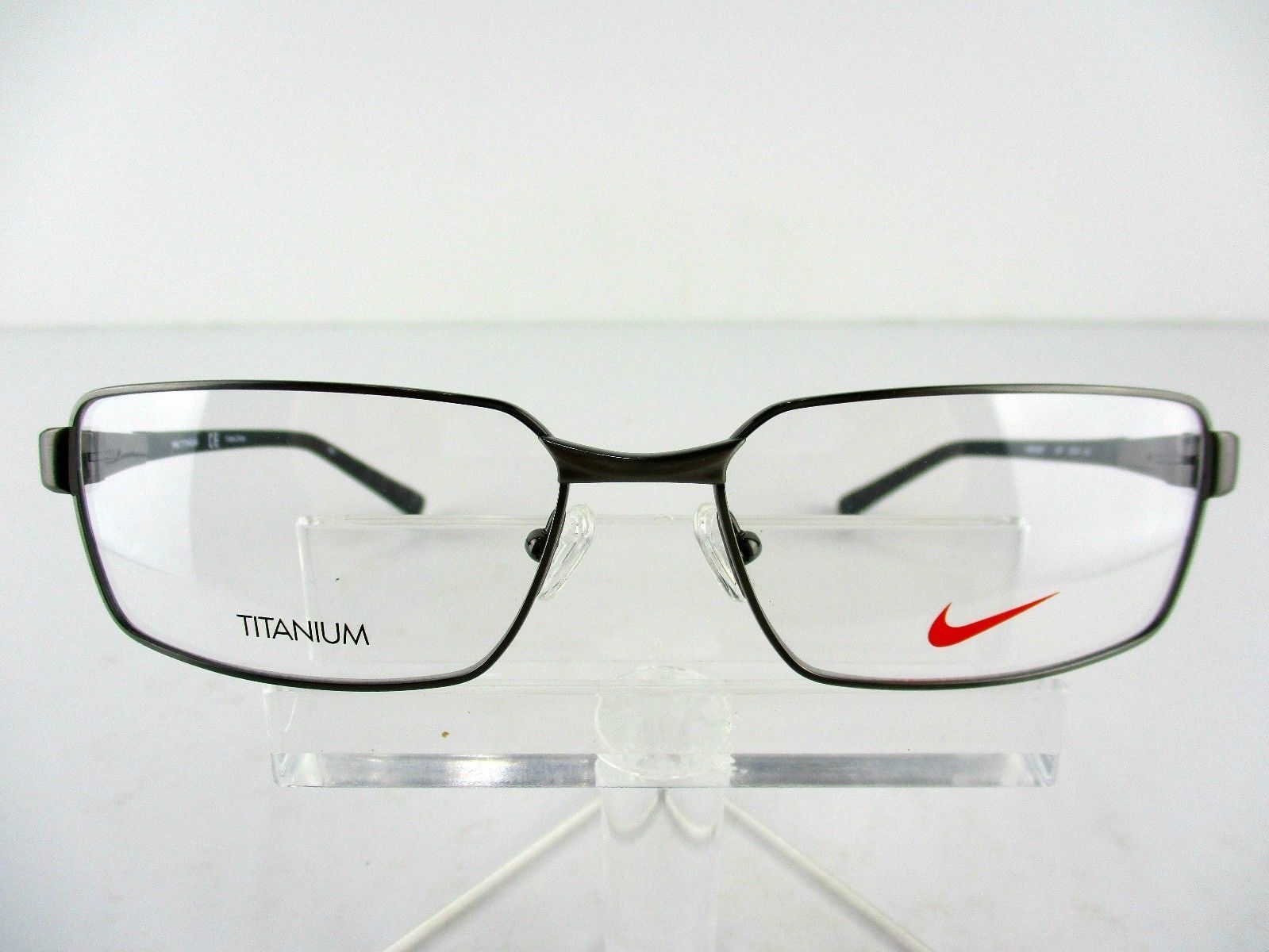 Nike TITANIUM 6058 (069) Brushed Gunmetal 56 X 16 145 Eyeglass Frames Eyeglass Frames
