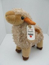 Hands on Ganz Ganz Lulu Llama Plush Toy 11" (brown) Tan Realistic w/tag - $14.85