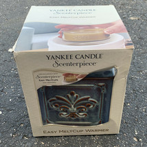 YANKEE CANDLE FLOURISH SCENTERPIECE BURNER WARMER Fall Autumn NEW OPEN BOX! - $38.69