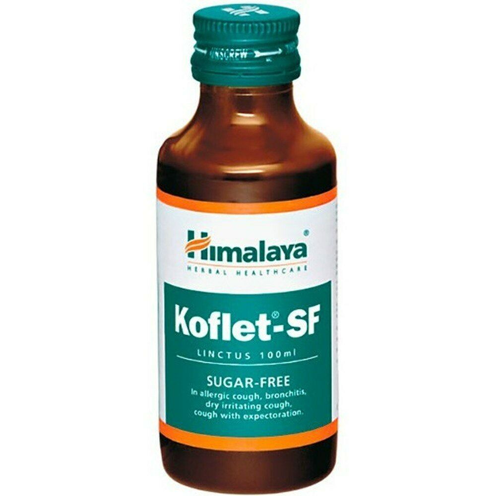 Himalaya Koflet SF Syrup (Sugar Free) (100ml) x 2 Bottles For Relief in Cough