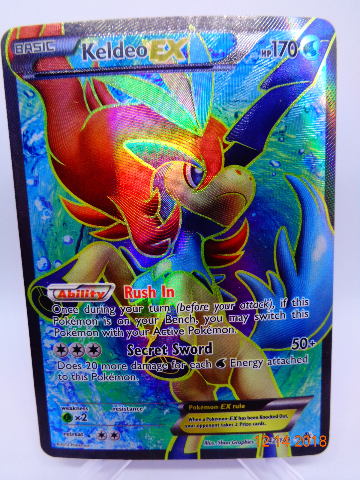 pokemon keldeo card ex