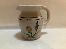 Yesteryears Pottery from Marshall, Texas, Hand Painted Bird Pitcher - $33.66