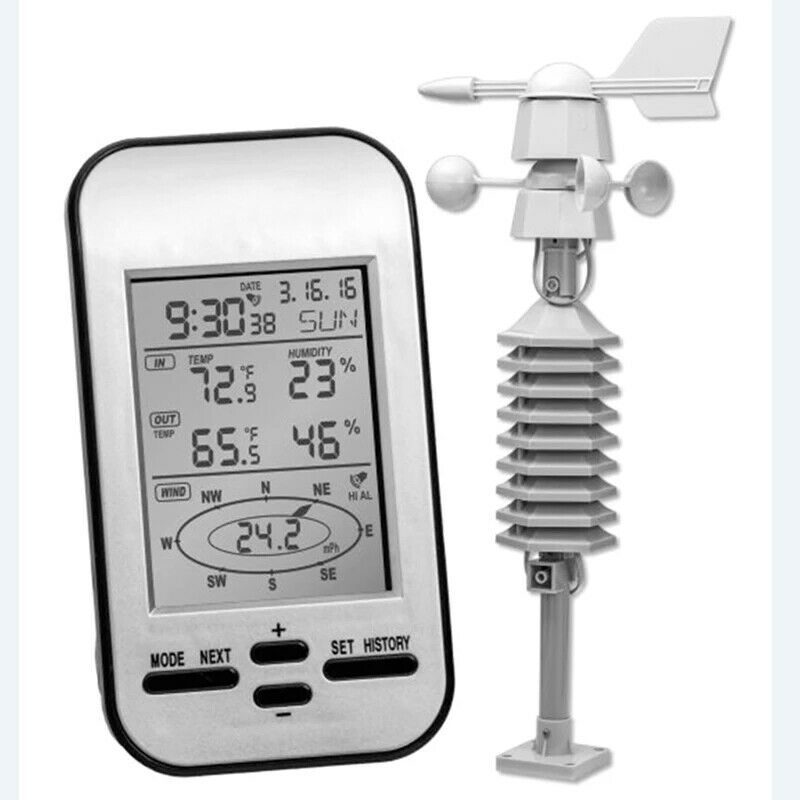 Weather station wireless sensor temperature wind speed direction ...