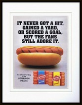 1993 Kahn's Hot Dogs/Pittsburgh Pirates Framed 11x14 ORIGINAL Advertisement