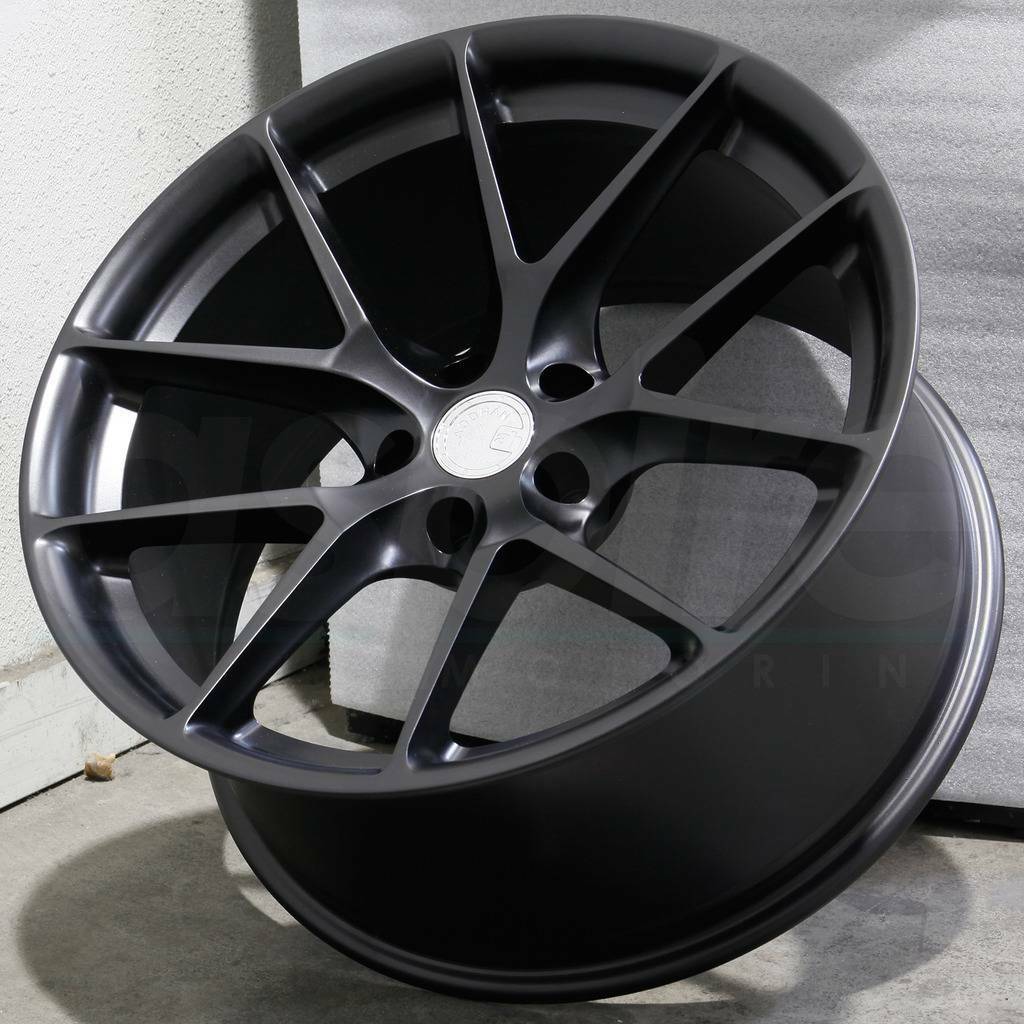 19x8.5/19x9.5 Aodhan AFF7 Custom 5x112 35/35 Matte Black Wheels Rims ...