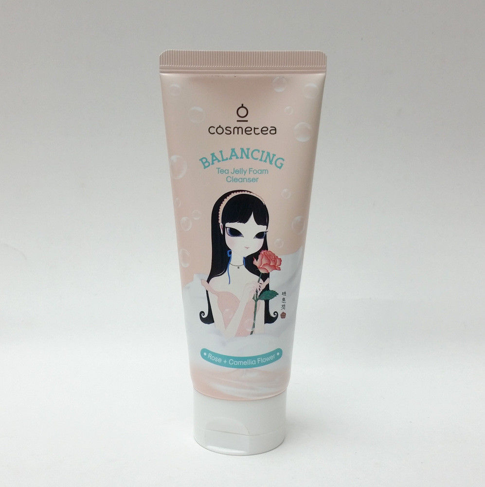 Cosmetea Balancing Tea Jelly Foam Cleanser 4 oz Rose & Camellia Flower