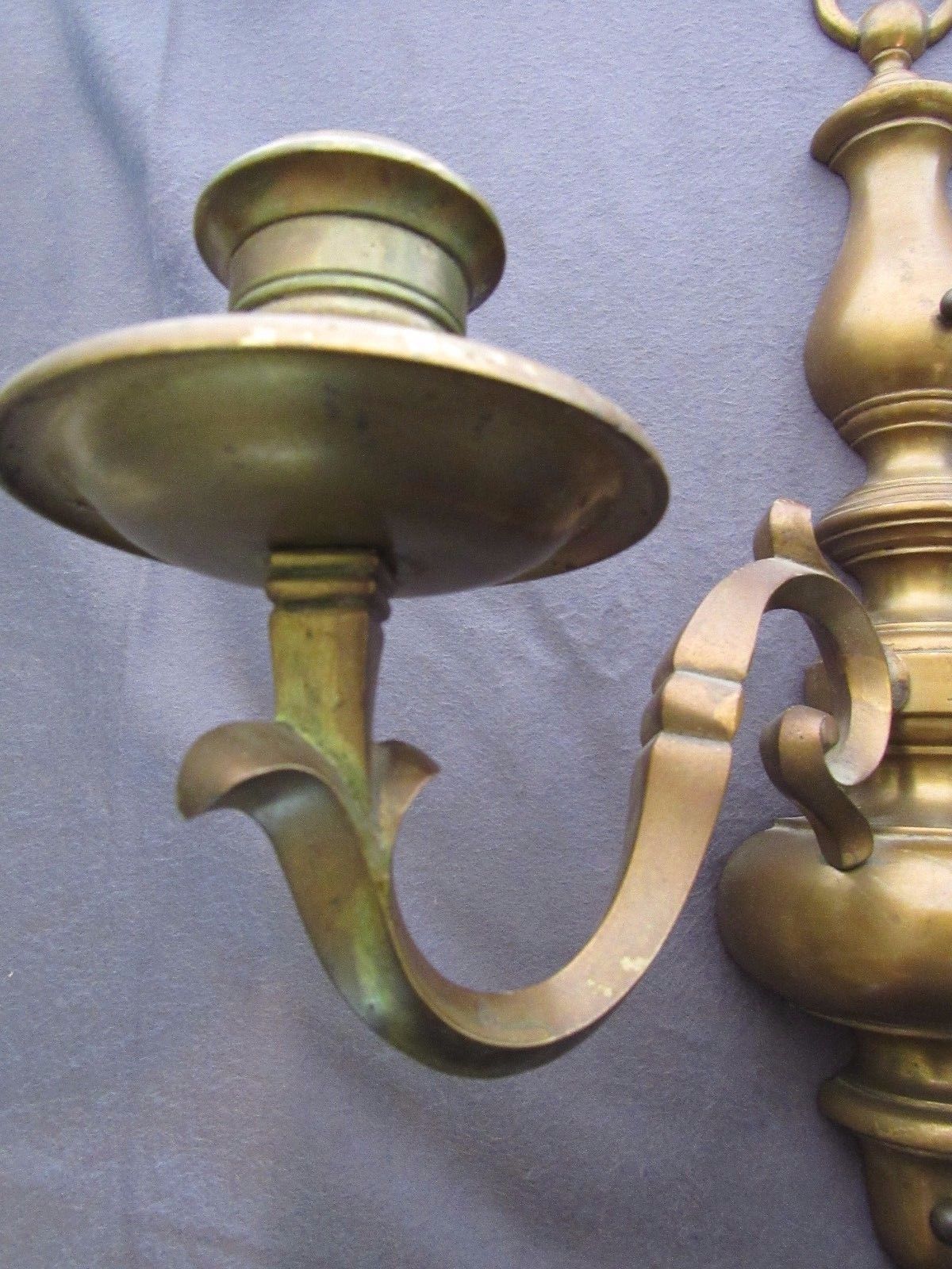 brass wall candle holders on Pair Of Solid Brass Two Arm Wall Sconces And 12 Similar Items