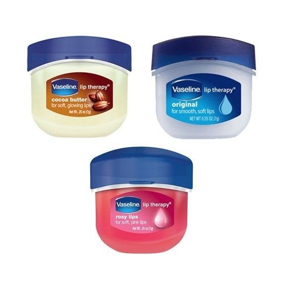 Vaseline Lip Therapy 100% Pure Petroleum Jelly Lip Balm 7g - Choose ...