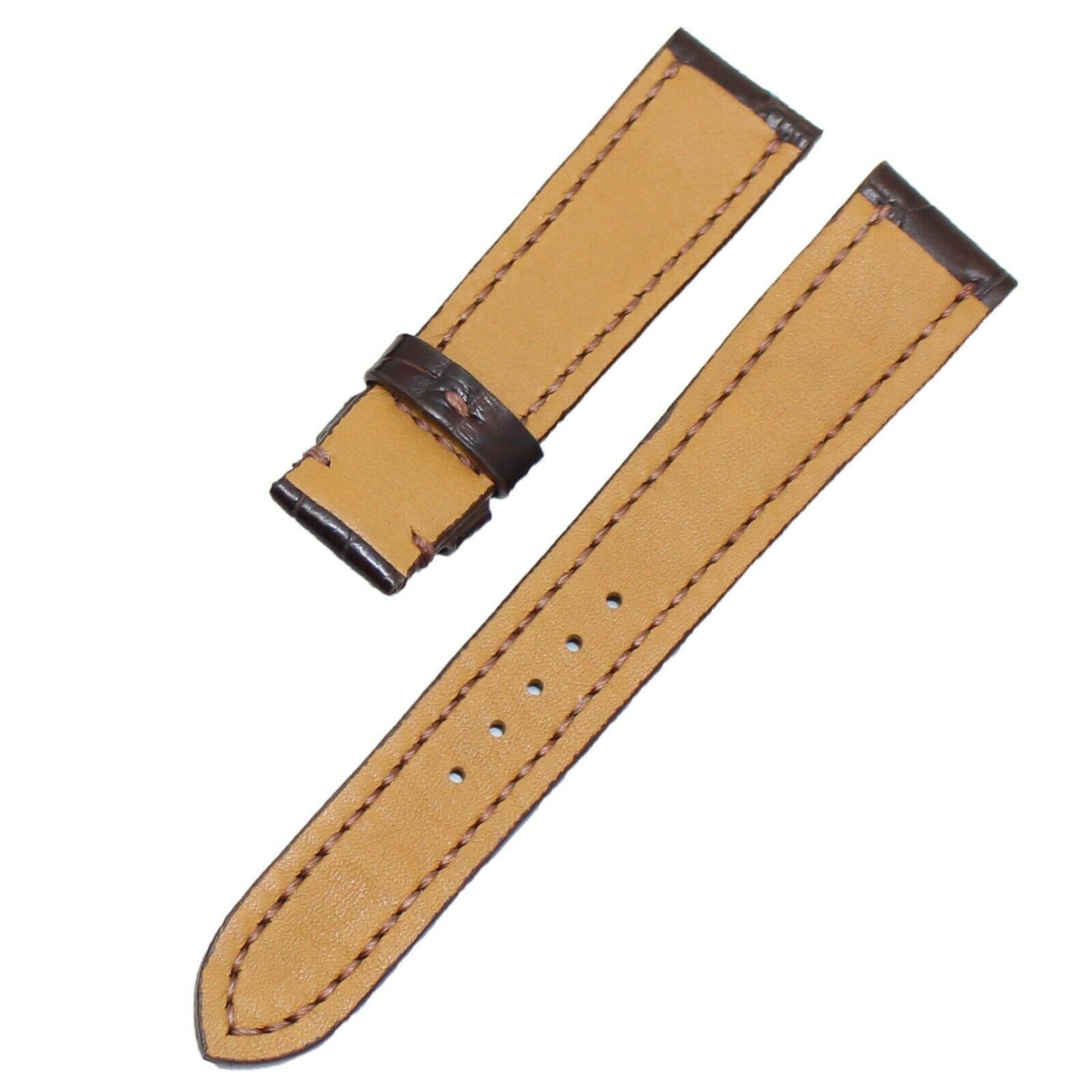 Genuine Crocodile Alligator Skin Leather Watch Strap Band 19mm/16mm #