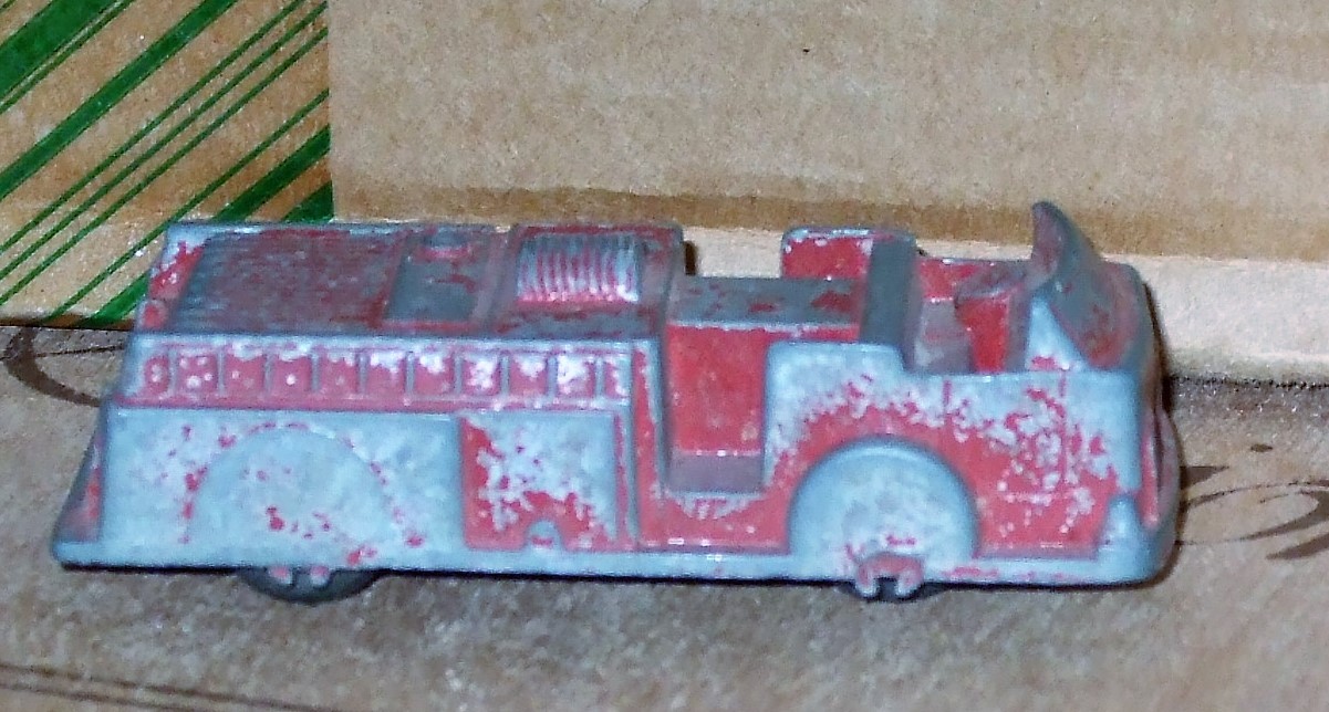 Midgetoy Red Fire Engine Truck Rare Rockford ILL.~ 1958 Vintage ...