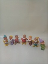 Disney Mattel 1993 Vintage Snow White and the SEVEN DWARFS PVC Set of 7 Figures - $15.90