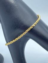 Vintage Trifari Rope Bracelet in Gold Tone - $16.95