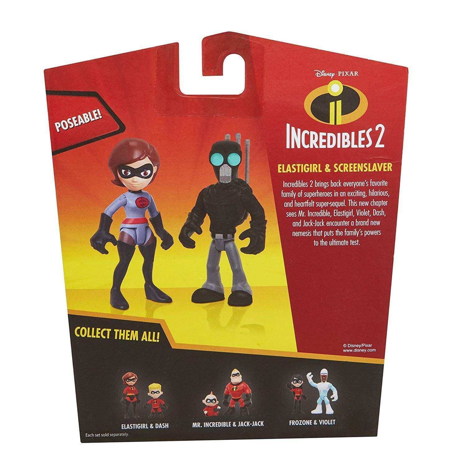 The Incredibles 2 Elastigirl & Screenslaver Junior Supers Action Figure