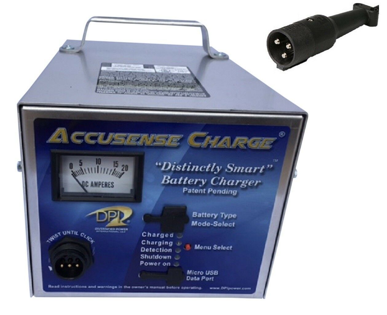 DPI GEN IV 48 volt 17 Amp Golf cart Charger with Star Car Black Golf