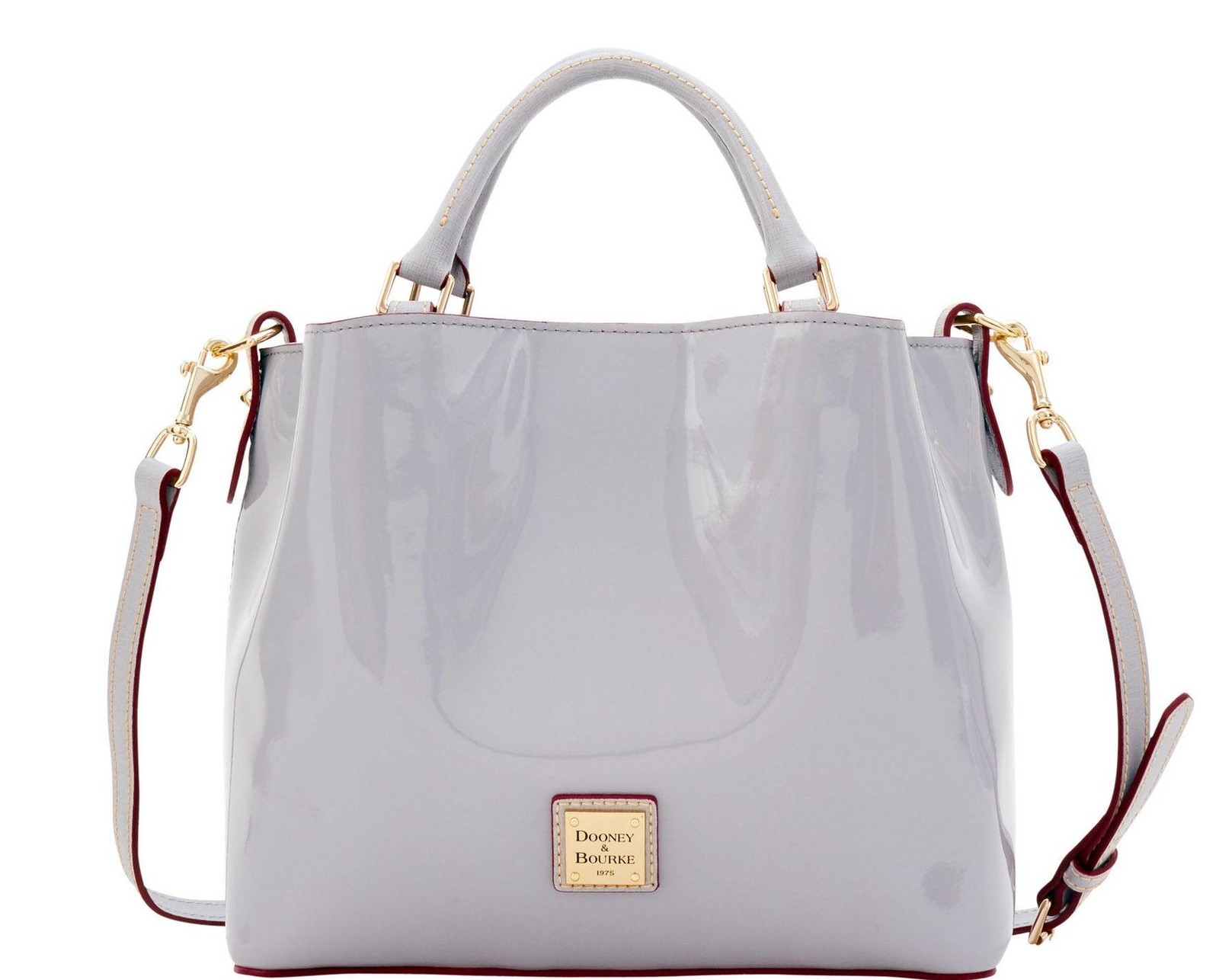 dooney & bourke patent small brenna satchel